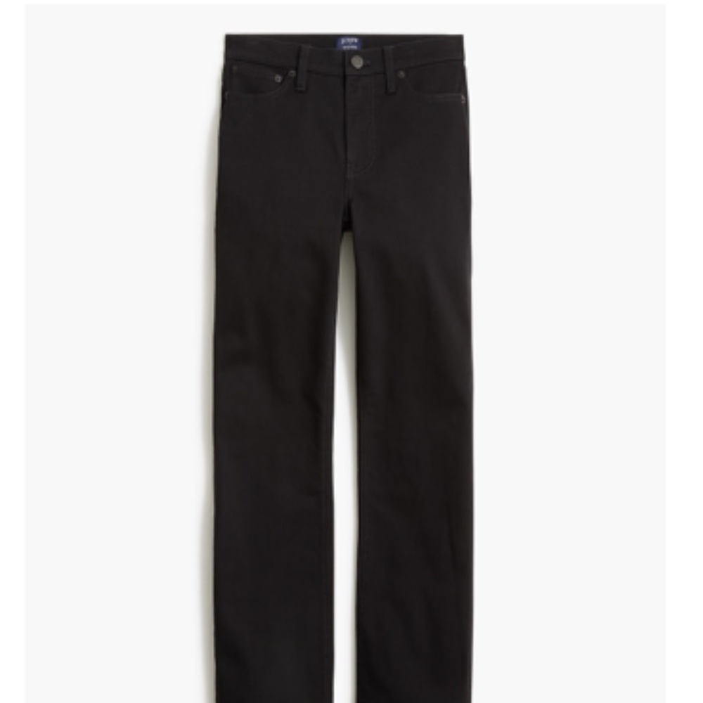 J. Crew Mid-Rise Crop Flare Jeans in Black